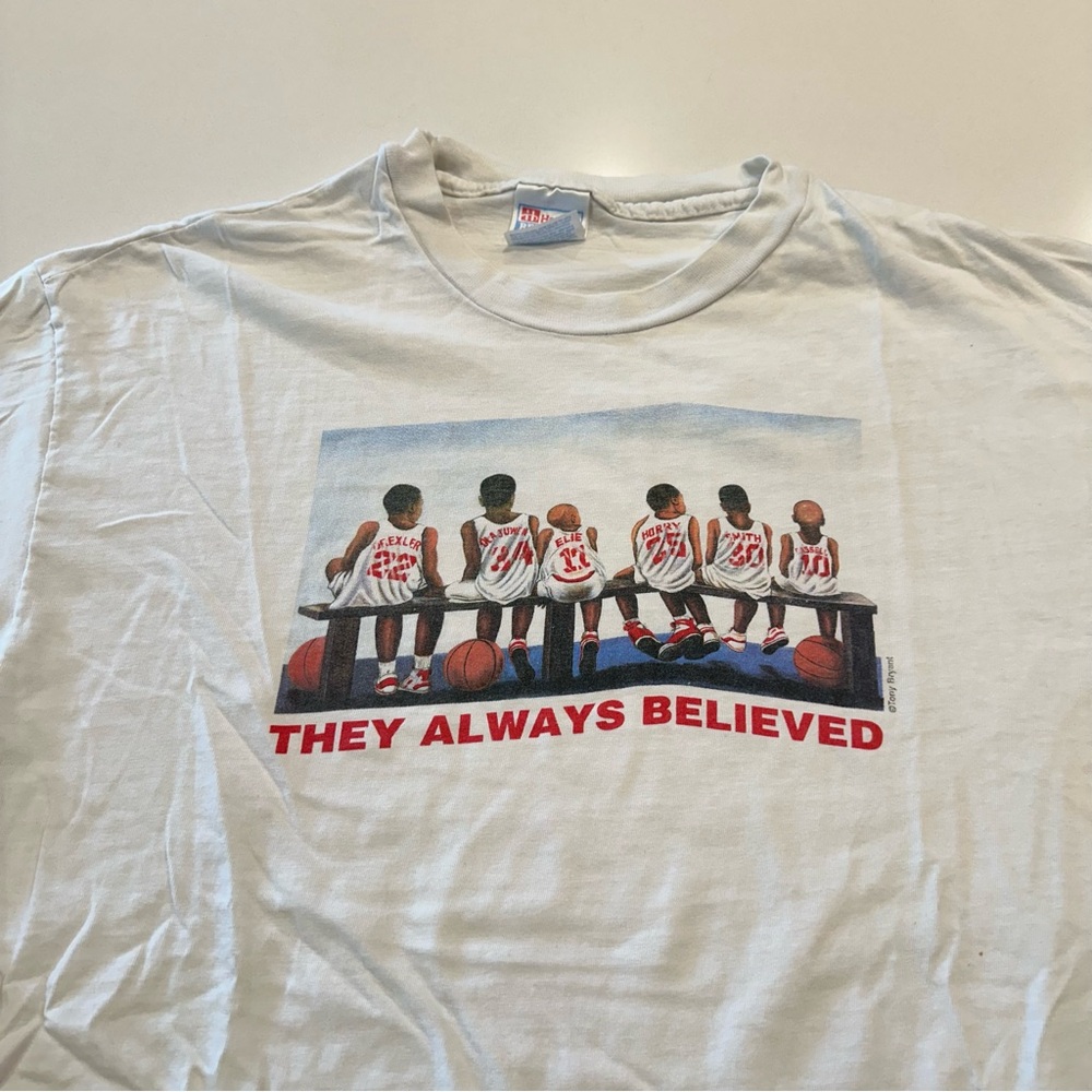 Vintage 90s Houston‎ Rockets Basketball “They Always Believed” shirt  Mens XL
